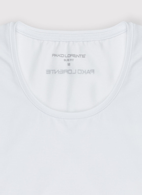 Biały gładki T-shirt Basic