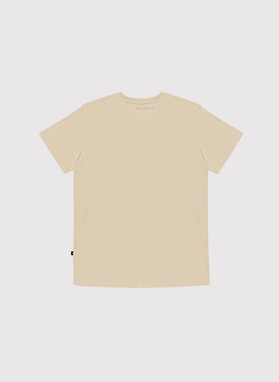 Bawełniany t-shirt męski w kolorze beżowym