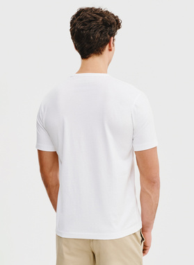 Biały t-shirt męski