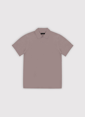 Fioletowy t-shirt polo