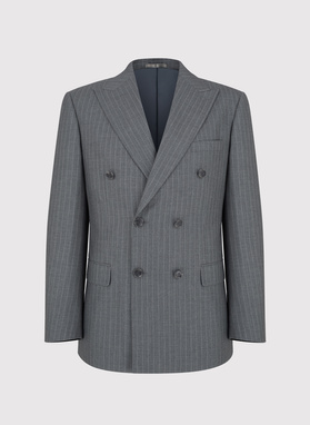 Dwuczęściowy garnitur męski w prążek