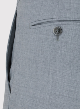 Gładkie szare spodnie garniturowe