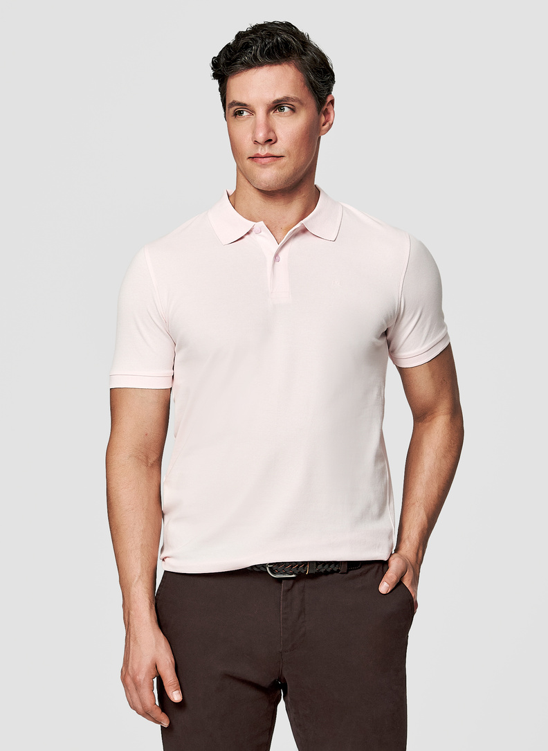 Polo męskie w kolorze różowym