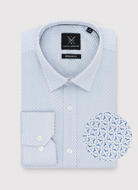 Koszula o kroju Regular w mikrowzór