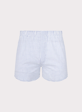 Zestaw bawełnianych bokserek męskich w drobną kratkę