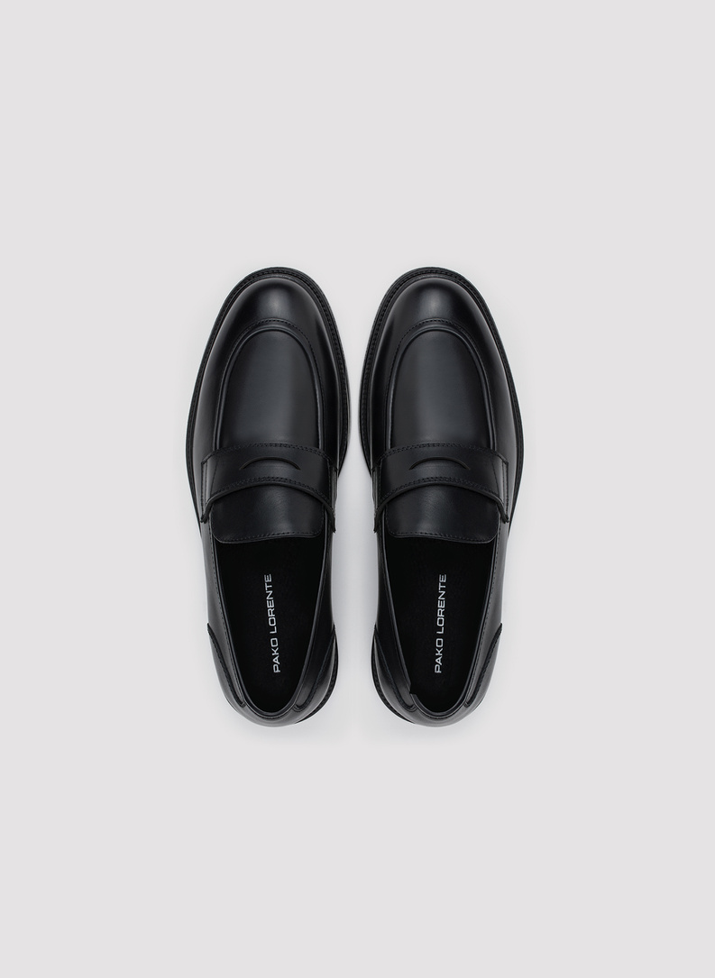 Czarne mokasyny męskie