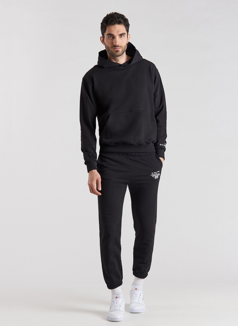 Czarne spodnie dresowe oversize C21SF-WD-002-C