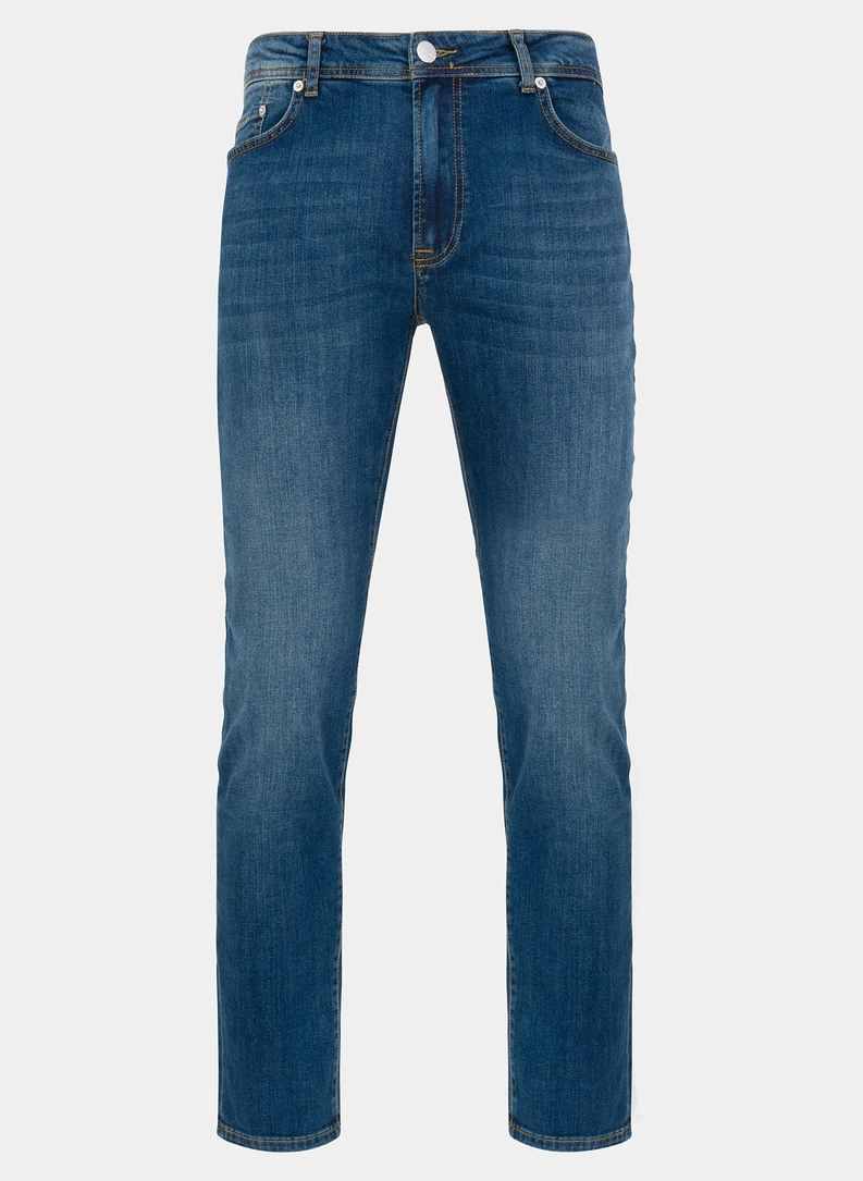 Spodnie męskie jeans P20WF-WJ-001-N - zdjecie nr 1