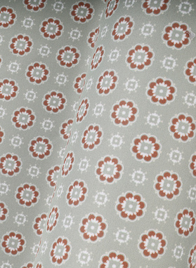 Oliwkowa poszetka we wzór