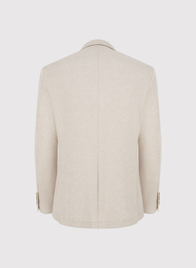 Dzianinowa marynarka w kratkę