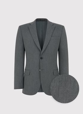 Szary garnitur męski