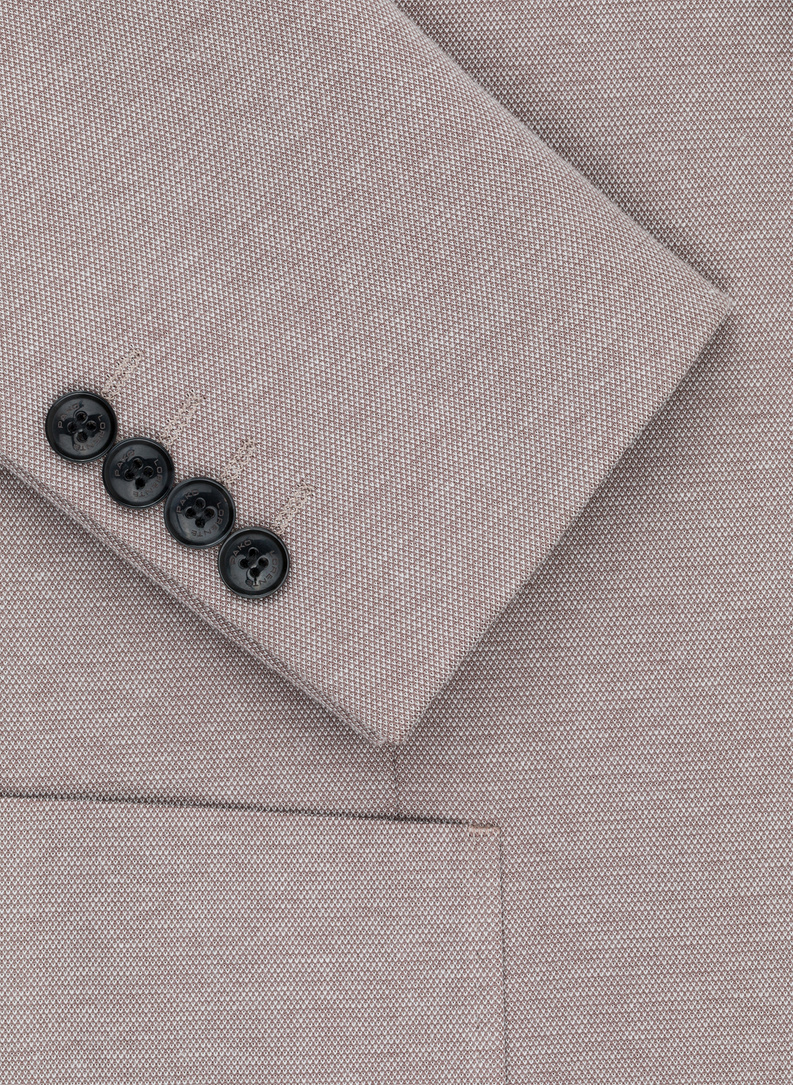 Beżowa marynarka męska melanż 