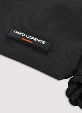 Plecak-worek męski w kolorze czarnym