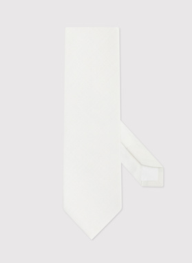 Beżowy gładki krawat