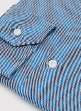 Bawełniana koszula męska w kolorze niebieskim