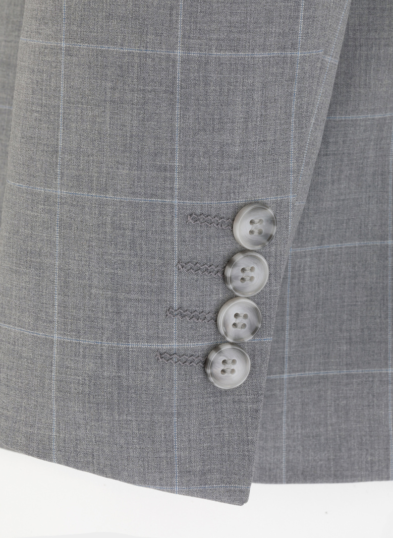 Szara marynarka garniturowa P22SF-3G-009-S-S