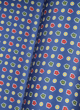 Granatowa poszetka męska mikrowzór