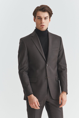 Brązowa marynarka garniturowa P21WP-3G-092-A