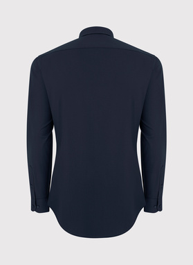 Granatowa koszula męska długi rękaw