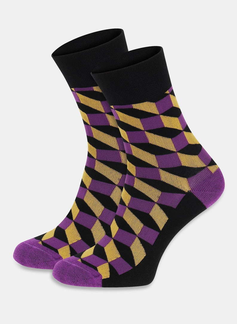 Skarpetki z trójwymiarowym wzorem DDTS9-SX-288-F