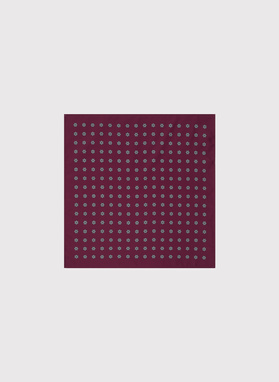 Męska poszetka w kolorze burgudnowym