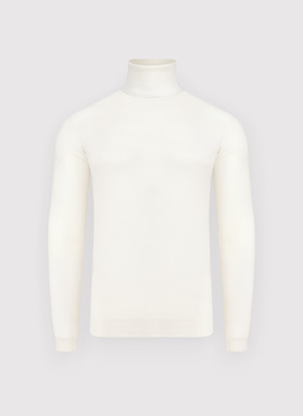 Golf męski w białym kolorze