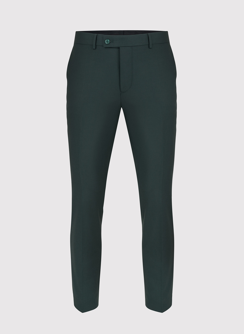 Elegancki zielony garnitur męski 