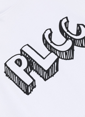 Biała bluza oversize z kapturem C22SF-2K-001-B-0