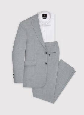 Męska jasnoszara marynarka garniturowa