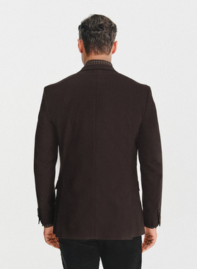 Brązowa marynarka męska