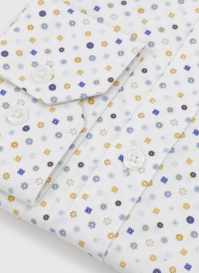 Męska koszula w mikrowzór 