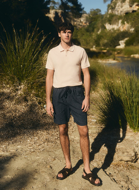 T-shirt polo w kolorze różowym