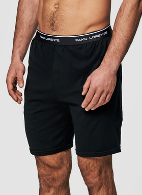 Czarne szorty piżamowe