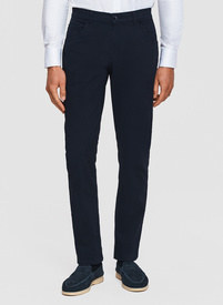 Granatowe spodnie casual