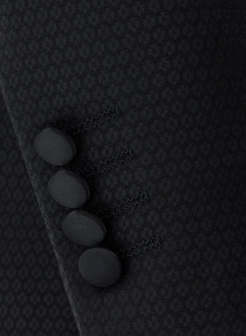 Ślubny czarny smoking męski