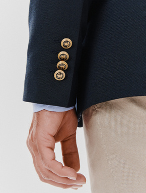 Granatowa casualowa marynarka męska