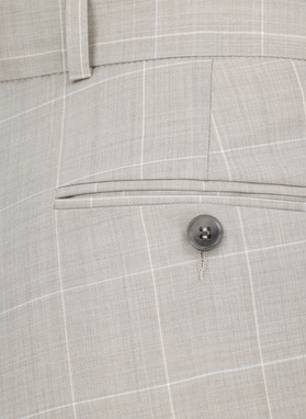 Ślubny garnitur męski w kratkę