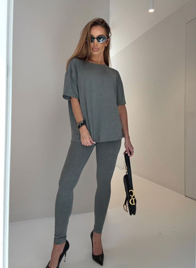 Komplet damski SARA DROP ciemnoszary