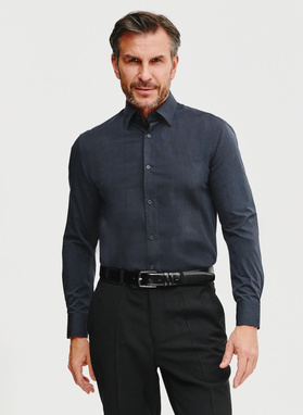 Bawełniana koszula męska w kolorze ciemnoszarym