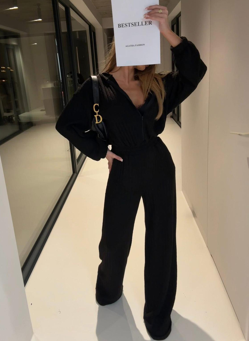 Kombinezon damski MODA o splocie warkocza