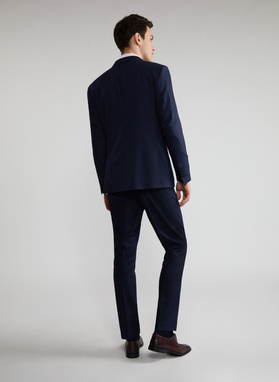 Granatowa marynarka garniturowa P22SF-3G-015-G-S