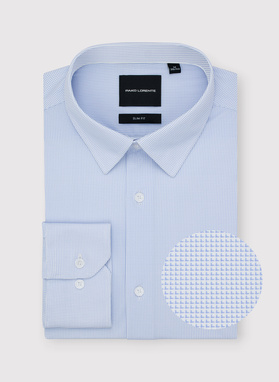 Dzianinowa koszula męska w pepitkę