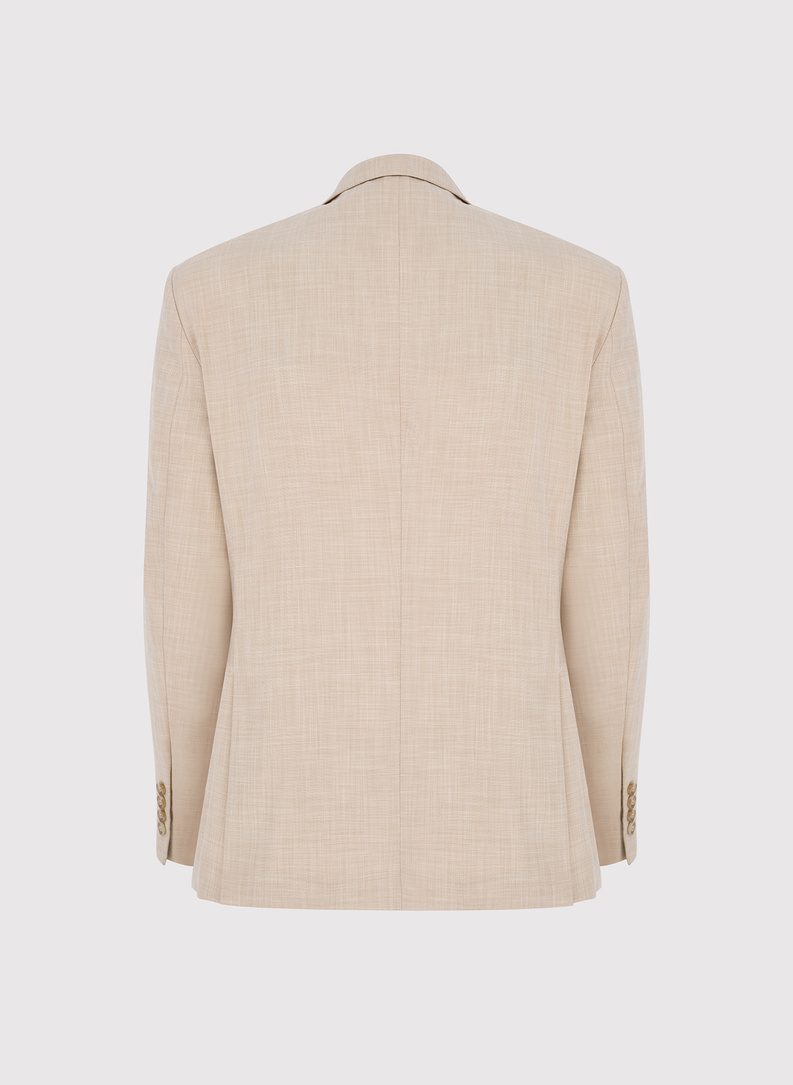 Casualowa marynarka męska w kolorze beżowym