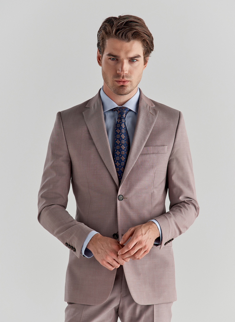 Różowa marynarka garniturowa P22SP-3G-003-W-S