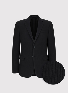 Czarna marynarka z dzianiny