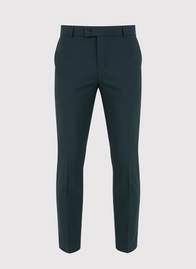 Wełniany zielony garnitur męski