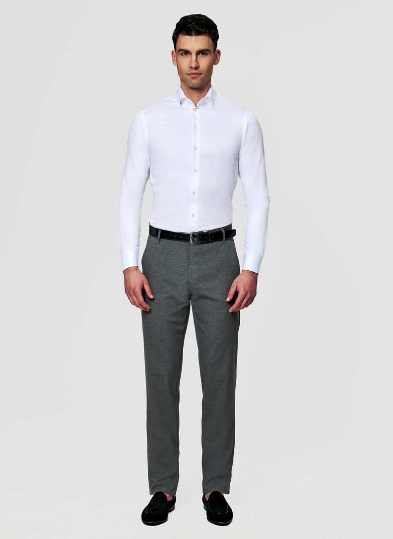 Ciemnoszare spodnie casual