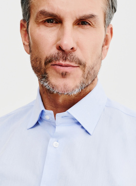 Bawełniana koszula męska w kolorze niebieskiem