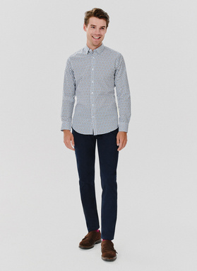 Koszula męska w geometryczny wzór