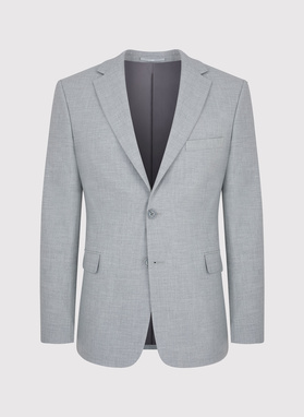 Męska jasnoszara marynarka garniturowa